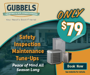 Gubbels safety inspection medium rectangle banner with $79 tune-up promotion
