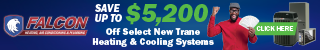 Heating and cooling system promotion mobile banner for HVAC installations